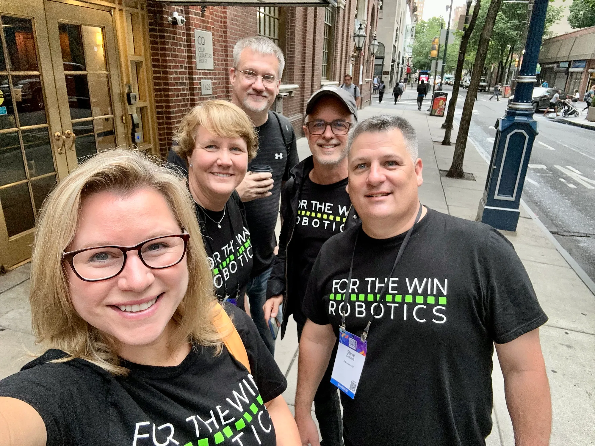 II4T Staff with FTW Robotics Executive Chairman and Co Founder, Rob Harvey